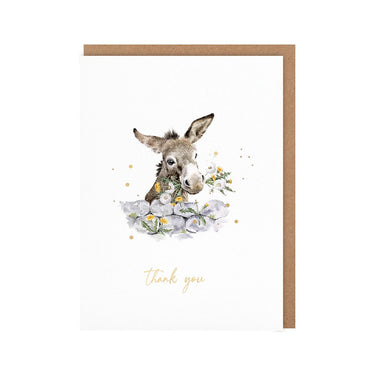 Wrendale Designs 'Fine And Dandy' Donkey Thank You Little Sentiment Card| Online For Equine