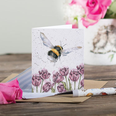 Wrendale Designs 'Flight Of The Bumblebee' Bee Mini Card| Online For Equine
