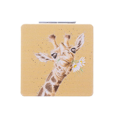 Wrendale Designs 'Flowers' Giraffe Compact Mirror| Online For Equine