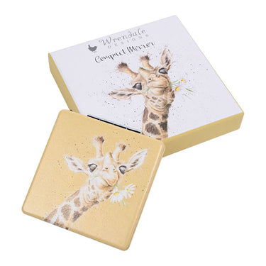 Wrendale Designs 'Flowers' Giraffe Compact Mirror| Online For Equine