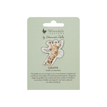 Wrendale Designs 'Flowers' Giraffe Pin Badge| Online For Equine
