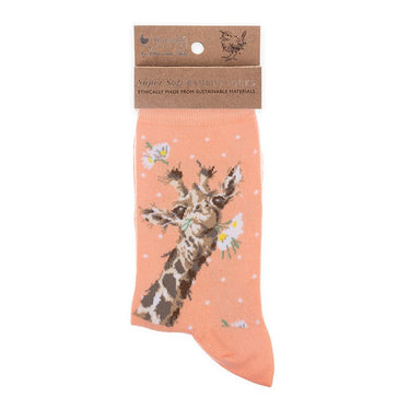 Wrendale Designs 'Flowers' Giraffe Socks| Online For Equine
