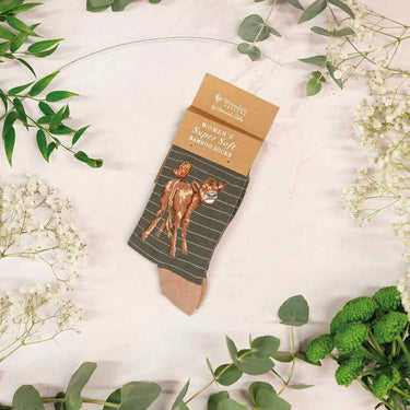Wrendale Designs 'Flutterly Fabulous' Cow Socks| Online For Equine