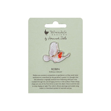 Wrendale Designs 'Flying Robin' Robin Pin Badge| Online For Equine