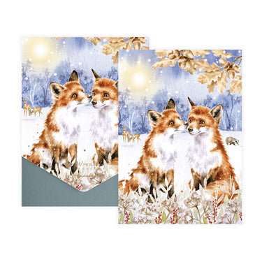 Wrendale Designs 'Footprints In The Snow' Fox Christmas Card Pack| Online For Equine
