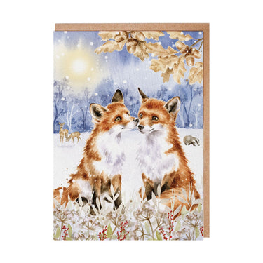 Wrendale Designs 'Footprints In The Snow' Fox Christmas Card Pack| Online For Equine