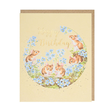 Wrendale Designs 'Forget Me Not' Mouse Birthday Card| Online For Equine