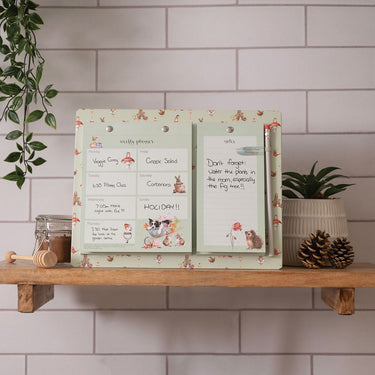 Wrendale Designs 'Garden Friends' Garden Animal Weekly & Shopping Planner Pad| Online For Equine