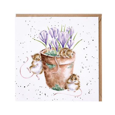 Wrendale Designs 'Garden Friends' Mouse Card| Online For Equine