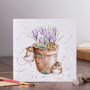 Wrendale Designs 'Garden Friends' Mouse Card| Online For Equine