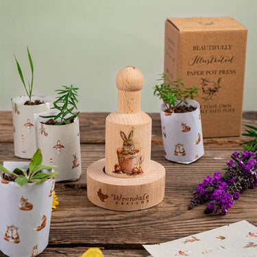 Wrendale Designs 'Garden Friends' Rabbit Paper Pot Press| Online For Equine