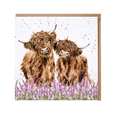 Wrendale Designs 'Gentle Giants' Highland Cow Card| Online For Equine