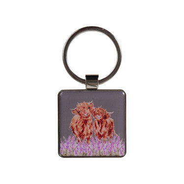 Wrendale Designs 'Gentle Giants' Highland Cow Keyring| Online For Equine
