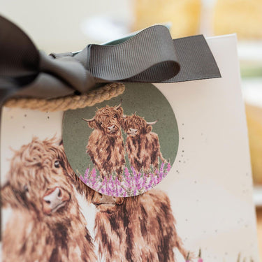 Wrendale Designs 'Gentle Giants' Highland Cow Small Gift Bag| Online For Equine