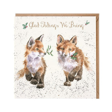 Wrendale Designs 'Glad Tidings We Bring' Fox Christmas Card| Online For Equine