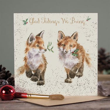 Wrendale Designs 'Glad Tidings We Bring' Fox Christmas Card| Online For Equine