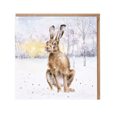 Wrendale Designs 'Golden Hour' Hare Christmas Card| Online For Equine