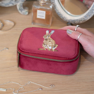 Wrendale Designs 'Golden Hour' Hare Embroidered Accessory Case| Online For Equine
