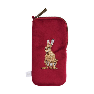 Wrendale Designs 'Golden Hour' Hare Embroidered Glasses Pouch| Online For Equine