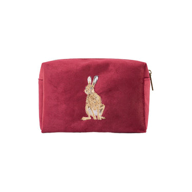 Wrendale Designs 'Golden Hour' Hare Embroidered Make Up Bag| Online For Equine