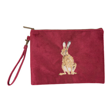 Wrendale Designs 'Golden Hour' Hare Embroidered Pouch| Online For Equine