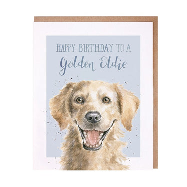 Wrendale Designs 'Golden Oldie' Golden Retriever Birthday Card| Online For Equine
