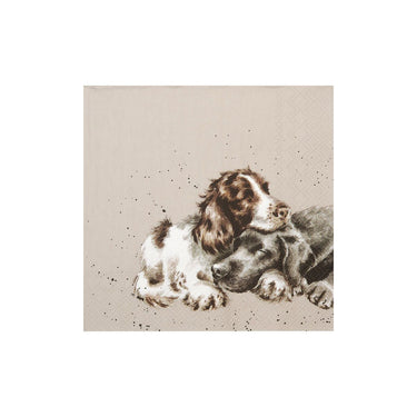Wrendale Designs 'Growing Old Together' Dog Cocktail Napkin| Online For Equine