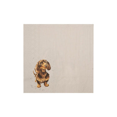 Wrendale Designs 'Growing Old Together' Dog Cocktail Napkin| Online For Equine