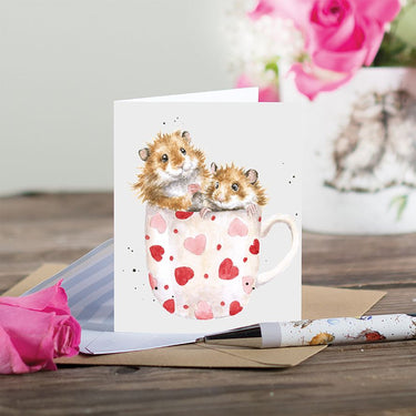 Wrendale Designs 'Hammy Anniversary' Hamster Mini Card| Online For Equine