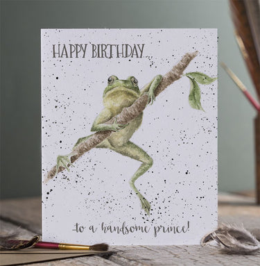 Wrendale Designs 'Handsome Prince' Frog Birthday Card| Online For Equine