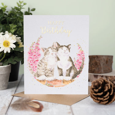 Wrendale Designs 'Happy Purrthday' Cat Birthday Card| Online For Equine