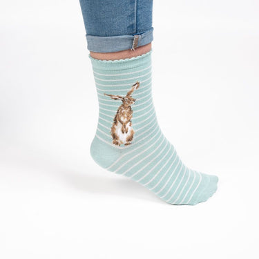 Wrendale Designs 'Hare And The Bee' Hare Socks| Online For Equine