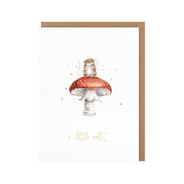 Wrendale Designs 'He'S A Fun-Gi' Mouse Little Sentiment Card| Online For Equine