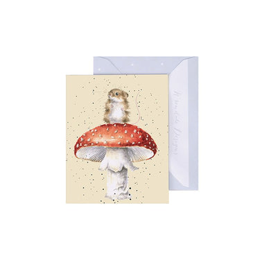 Wrendale Designs 'He'S A Fun-Gi' Mouse Mini Card| Online For Equine