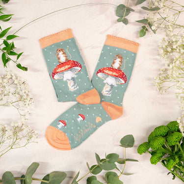 Wrendale Designs 'He'S A Fungi' Mouse Socks| Online For Equine
