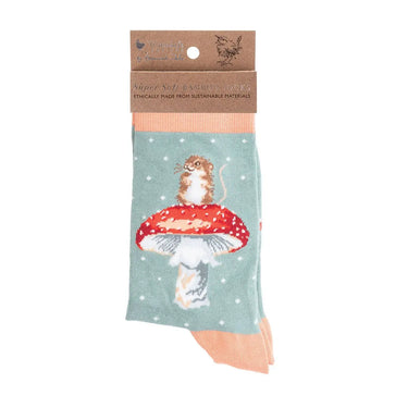 Wrendale Designs 'He'S A Fungi' Mouse Socks| Online For Equine