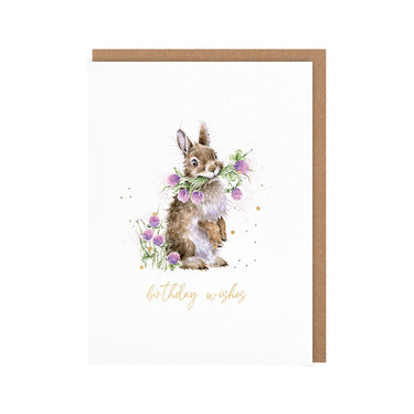 Wrendale Designs 'Head Clover Heels' Rabbit Birthday Little Sentiment Card| Online For Equine