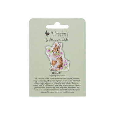 Wrendale Designs 'Head Clover Heels' Rabbit Pin Badge| Online For Equine