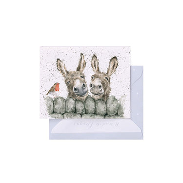 Wrendale Designs 'Hee Haw' Donkey Mini Card| Online For Equine