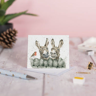 Wrendale Designs 'Hee Haw' Donkey Mini Card| Online For Equine