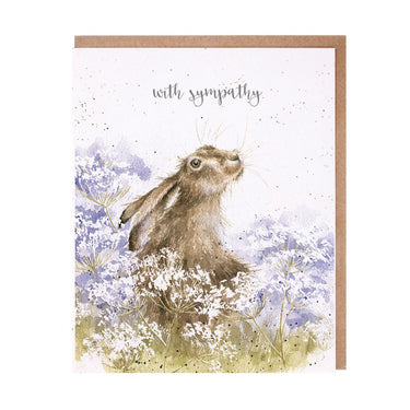Wrendale Designs 'Here For You' Hare Sympathy Card| Online For Equine
