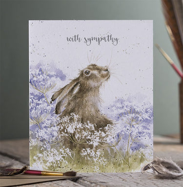 Wrendale Designs 'Here For You' Hare Sympathy Card| Online For Equine