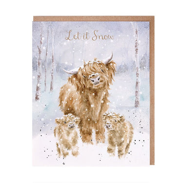 Wrendale Designs 'Highland Christmas' Highland Cow Christmas Card Pack| Online For Equine