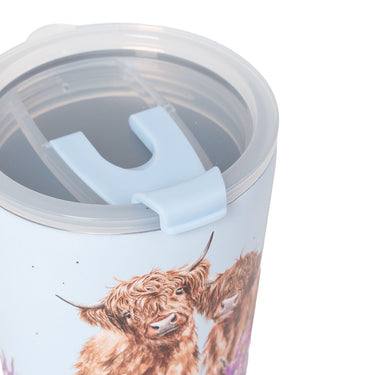 Wrendale Designs 'Highland Cow' Thermal Travel Cup| Online For Equine