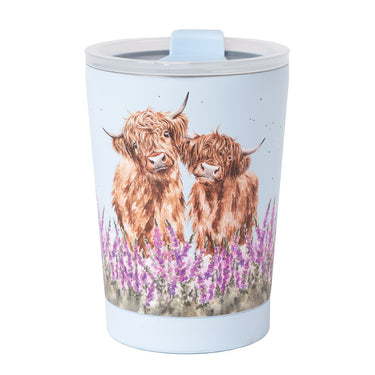 Wrendale Designs 'Highland Cow' Thermal Travel Cup| Online For Equine
