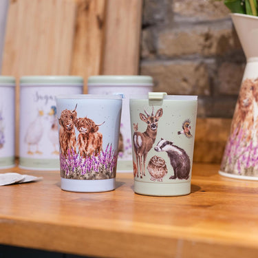Wrendale Designs 'Highland Cow' Thermal Travel Cup| Online For Equine