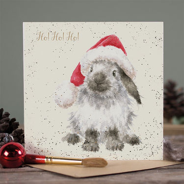 Wrendale Designs 'Ho Ho Ho!' Rabbit Christmas Card| Online For Equine