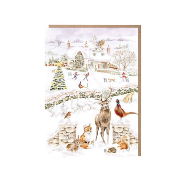 Wrendale Designs 'Home For Christmas' Woodland Animal Advent Calendar Card| Online For Equine
