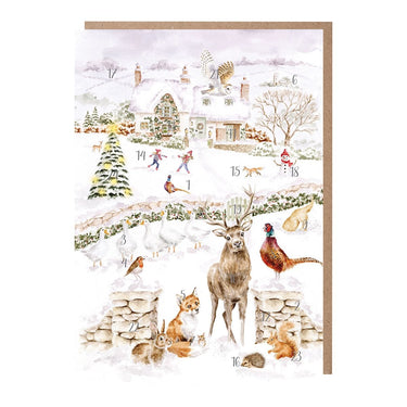 Wrendale Designs 'Home For Christmas' Woodland Animal Advent Calendar| Online For Equine