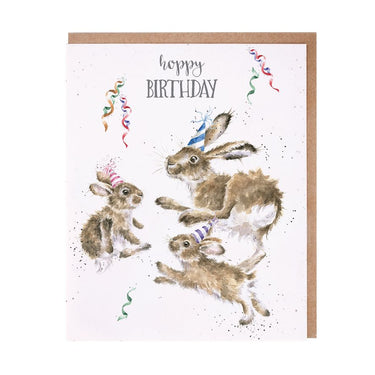 Wrendale Designs 'Hoppy Birthday' Hare Birthday Card| Online For Equine